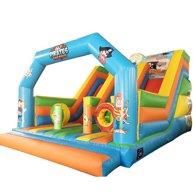 Inflatable dry pirate slide for kids