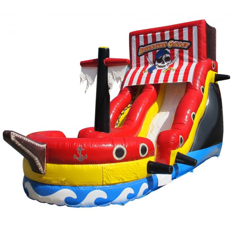 Factory price inflatable pirate boat with bouncer and slide