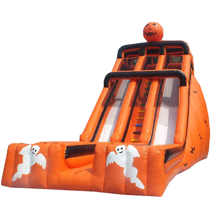 Halloween ghost design inflatable slide for sale