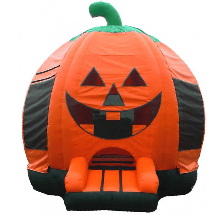 Inflatable pumpkin bounce house for Halloween