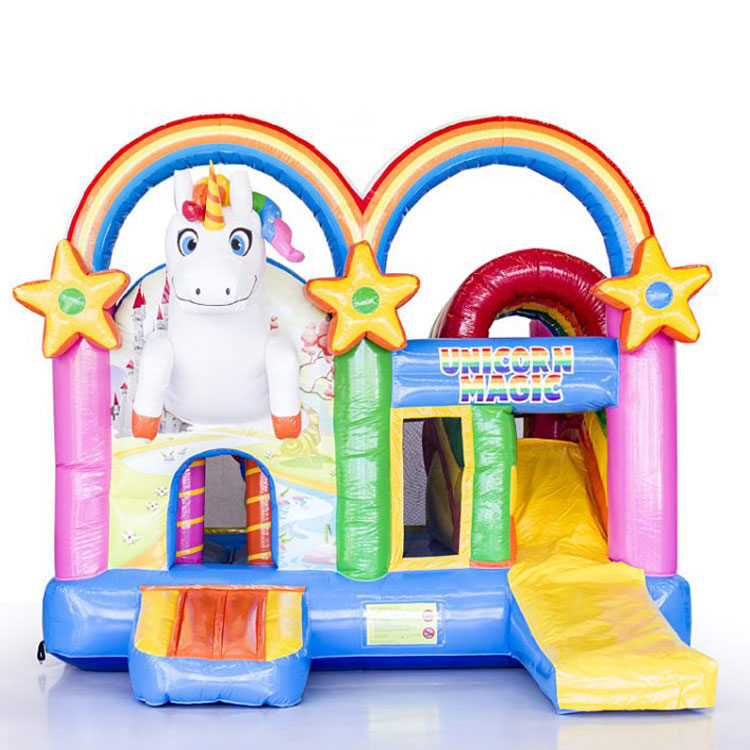 Inflatable rainbow unicorn bouncer bouncy castle for sale