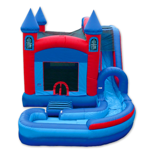 Commercial inflatable jumping castle water slide