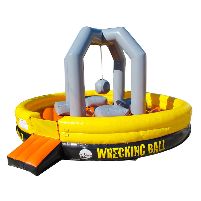 Interactive game inflatable wrecking ball game for sale