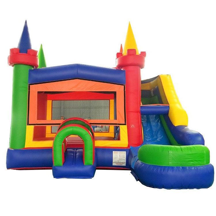 Customize size color inflatable slide castle combo