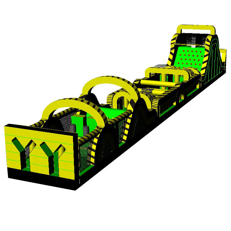 Toxic rush inflatable obstacle course for sale