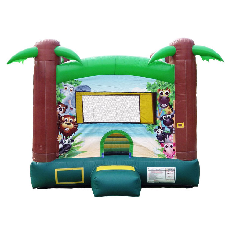Inflatable jungle animal jumping castle bouncer