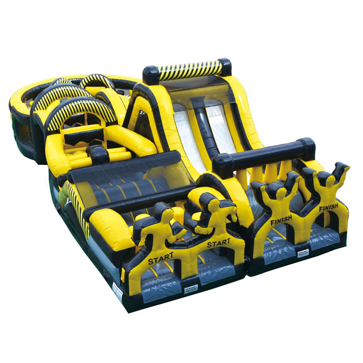 Customize size color extreme run inflatable obstacle course