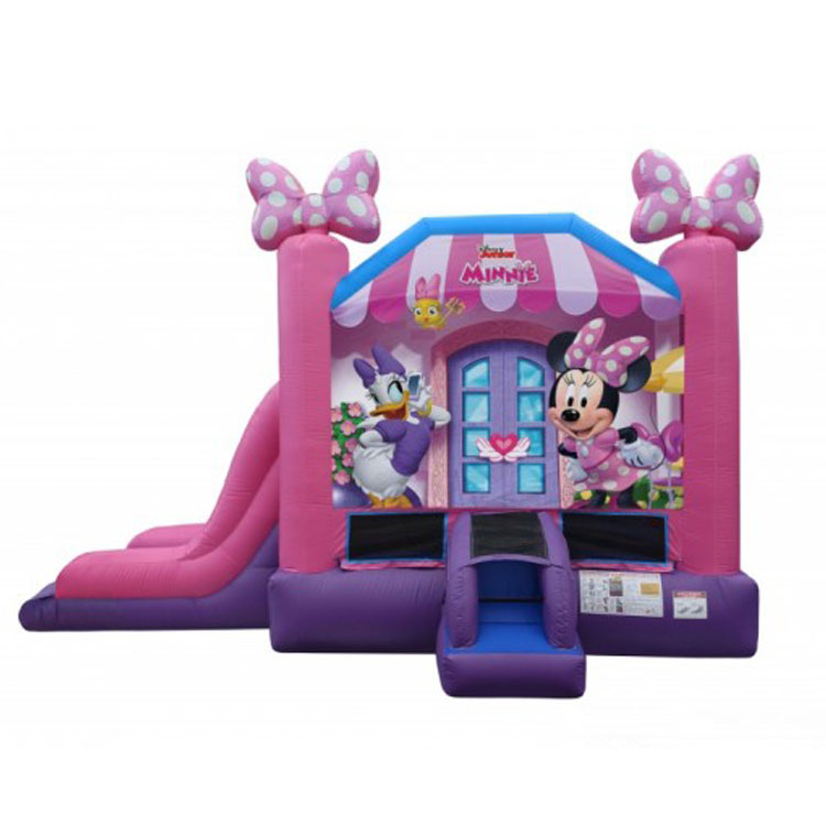 Backyard cheap small bouncy castle slide combo for kids