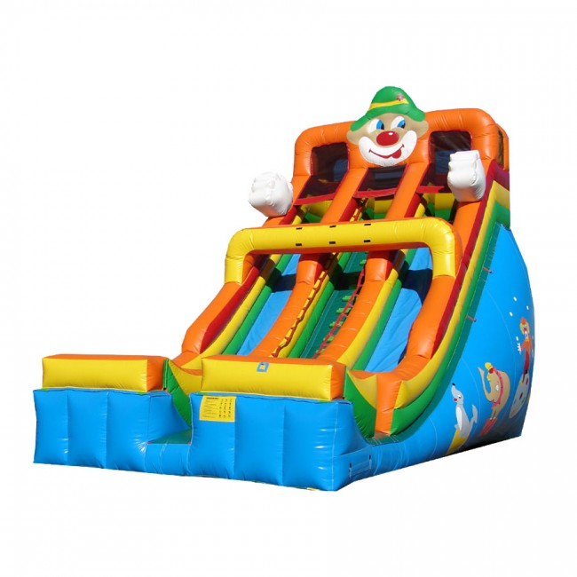 Factory price inflatable clown slide for kids
