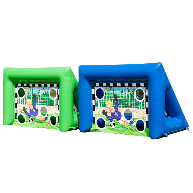 Outdoor inflatable football soccer shooting goals for sale