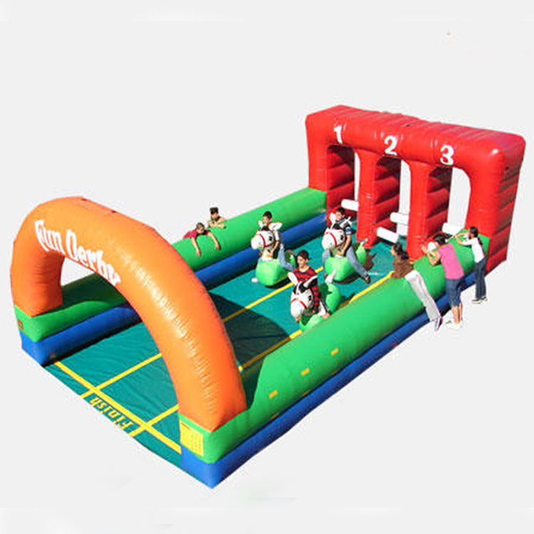 Pony Hop Inflatable 3 Line Horse Derby Way for Sale