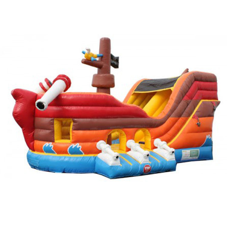 Commerical inflatable boat castle slide combo