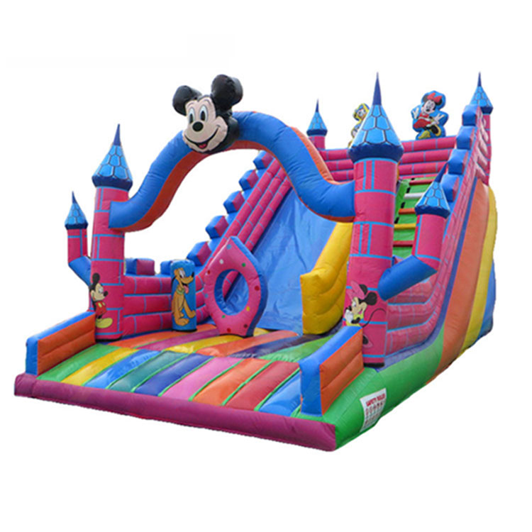 Customized size color inflatable cartoon slide for sale