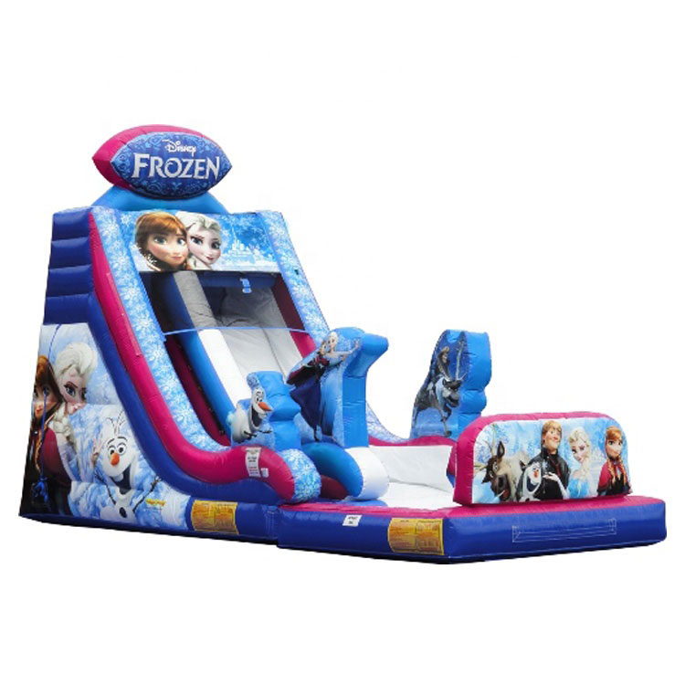 Cartoon theme frozen inflatable slide for sale