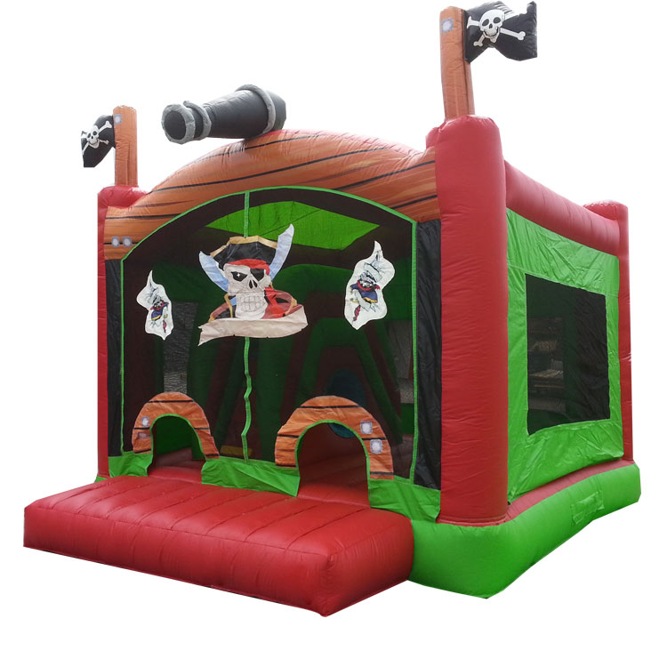 Backyard inflatable pirate bouncer castle
