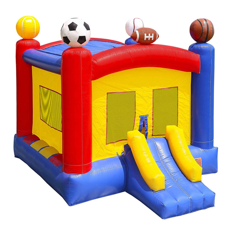 Inflatable sports bounce house for kids
