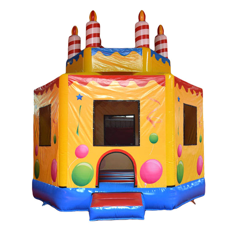 Inflatable birthday cake inflatable jumping bouncer castle