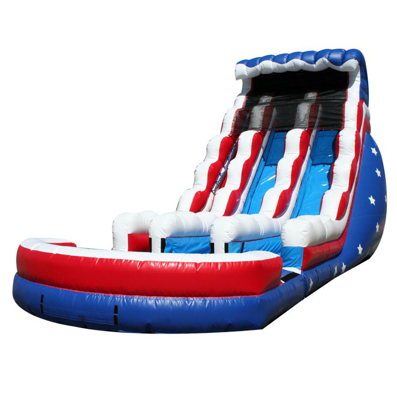 Double lane inflatable slide for sale