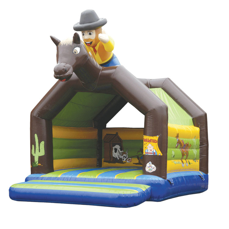 Inflatable cowboy horse inflatable bouncer castle
