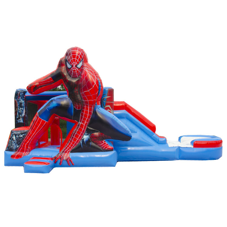 spiderman inflatable bounce house bouncer combo with slide