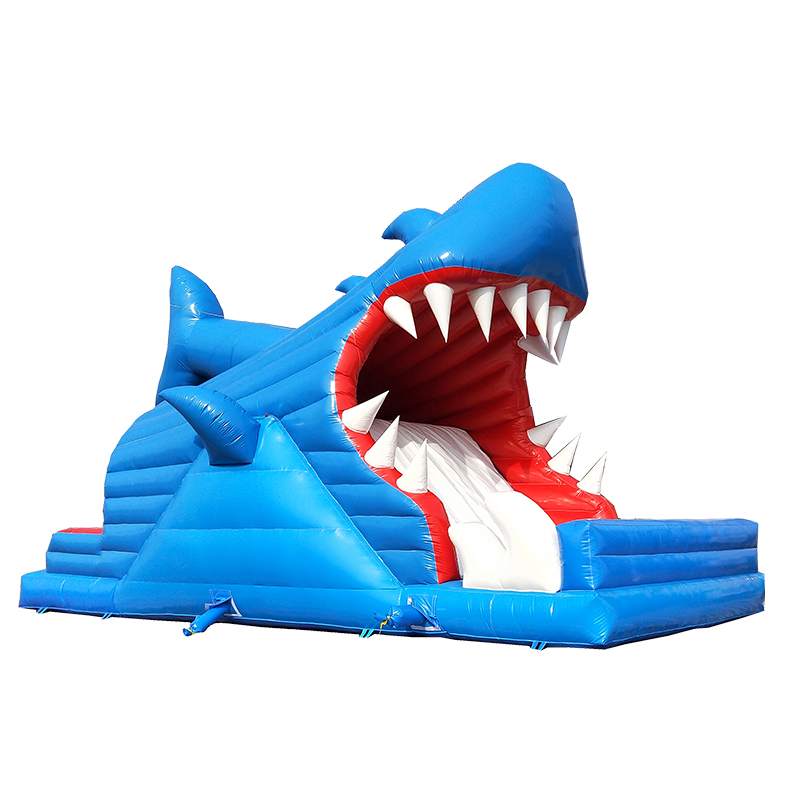 Factory price inflatable shark slide for sale