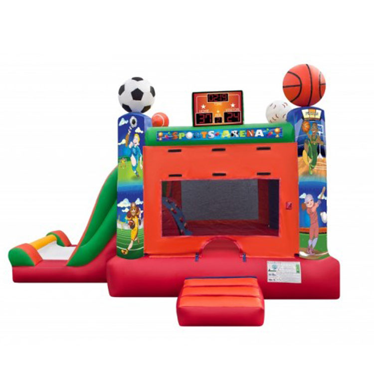 Inflatable combo bouncer with slide for sale