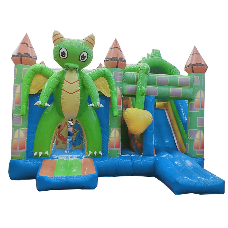 Cartoon inflatable bouncy castle slide for sale