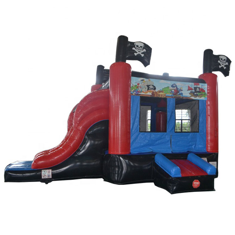 Inflatable pirate bouncy castle slide combo for sale