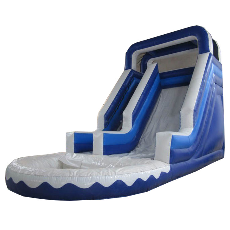 Commerical outdoor inflatable water slide with pool