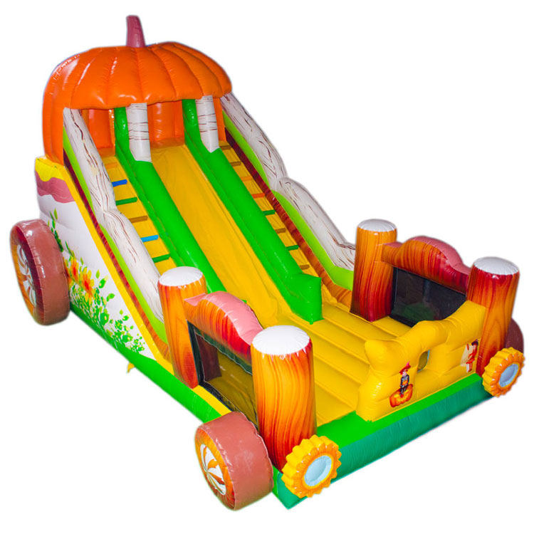 Inflatable pumkin dry slide for sale