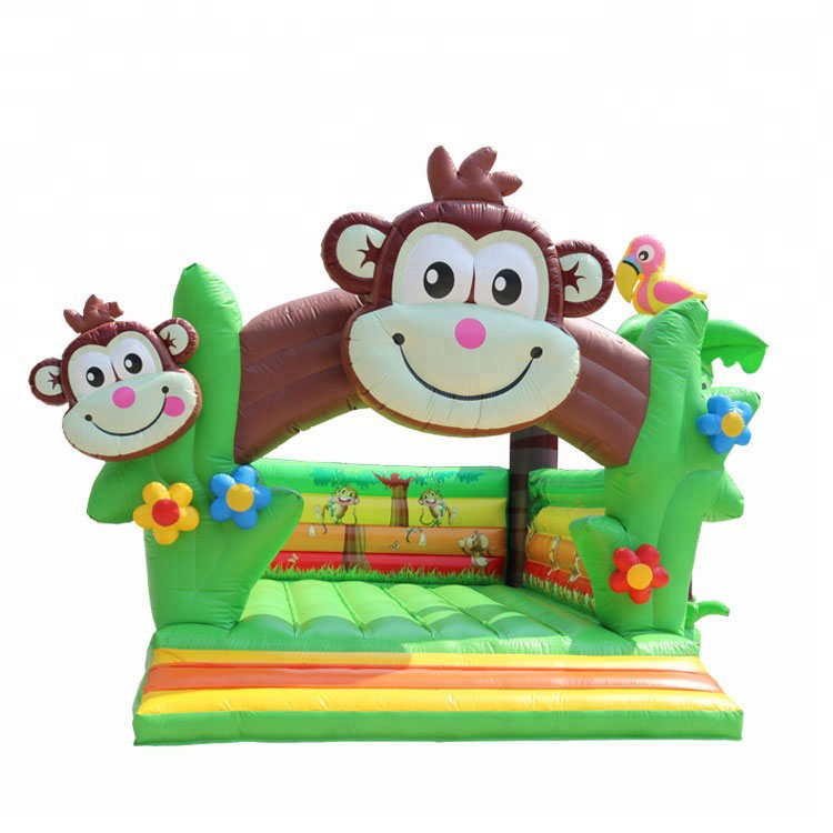 Inflatable jungle monkey bouncy castle bouncer for jumping
